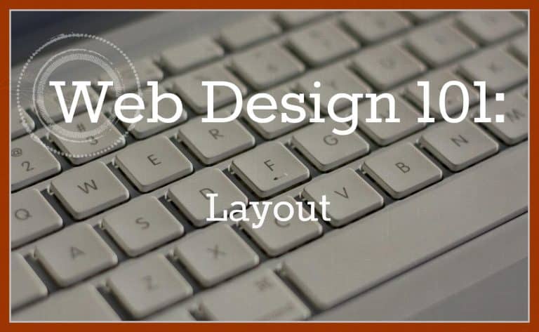 layout of your website