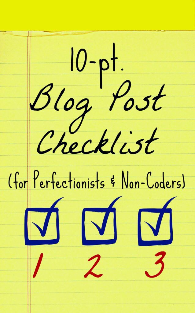 blog post checklist graphic header