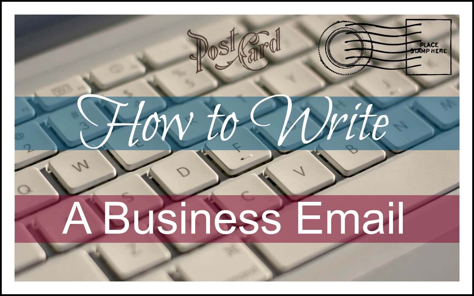 how to type a business email