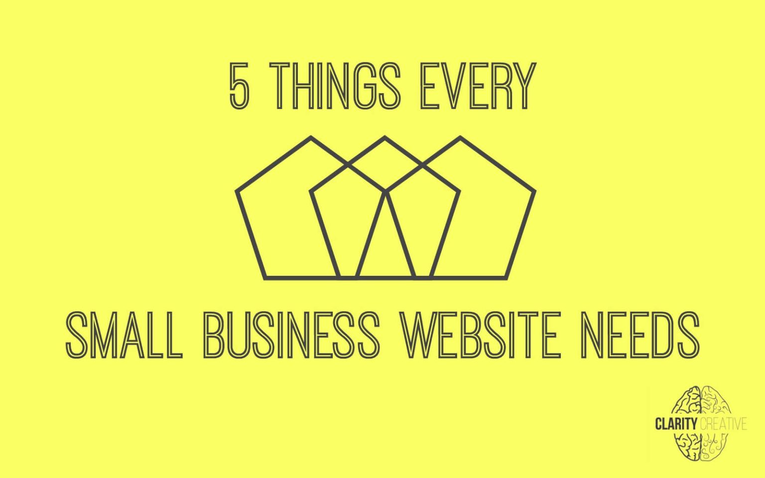 5 Things Every Small Business Website Needs | Clarity Creative Group Blog