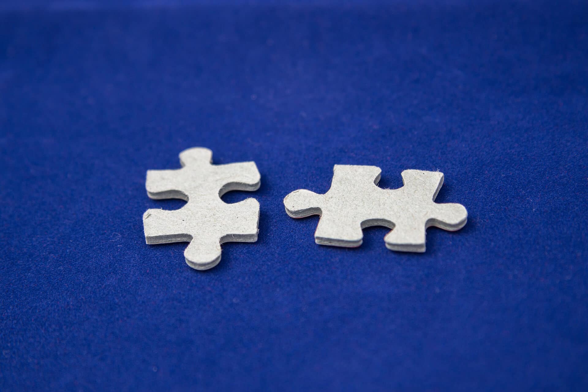 two puzzle pieces