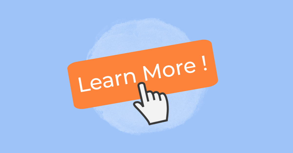 "Learn More" button with hand cursor