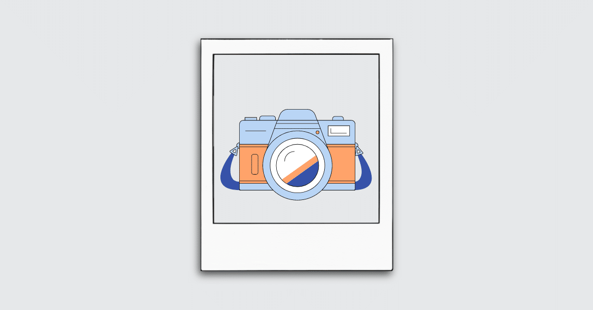 graphic of polaroid of a camera